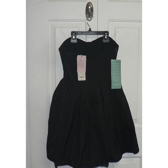 Johnny Wujek Womens Strapless Convertible Fit & Flare Mini Dress Black Sz 3 $119 - Picture 4 of 4